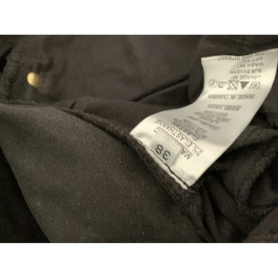 Pre-owned Balmain Straight Pants In Black