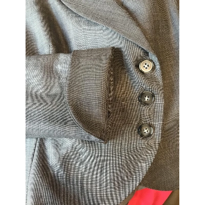 Pre-owned Armani Collezioni Wool Blazer In Grey
