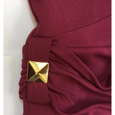 Pre-owned Gucci Mid-length Dress In Burgundy