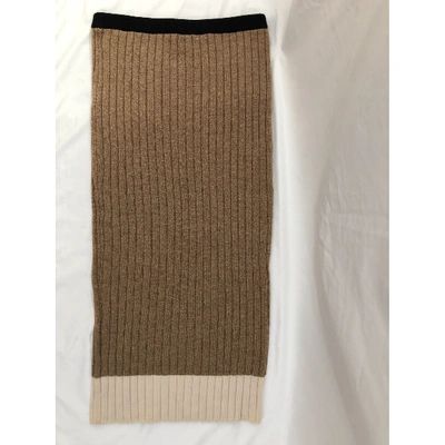 Pre-owned Ronny Kobo Brown Wool Skirt