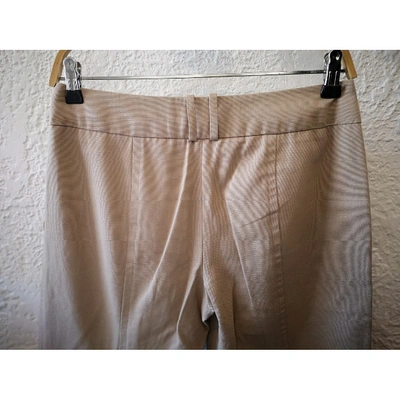 Pre-owned Tara Jarmon Large Pants In Beige