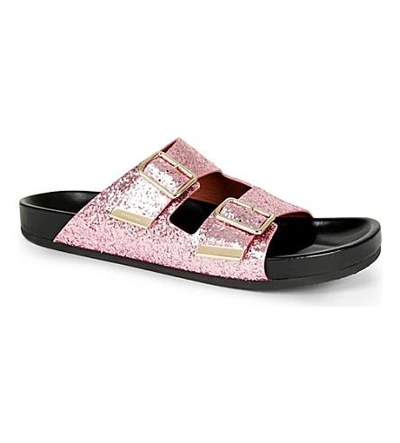 Shop Givenchy Tyrion Glitter Sandals In Pink