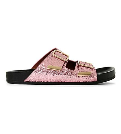 Shop Givenchy Tyrion Glitter Sandals In Pink