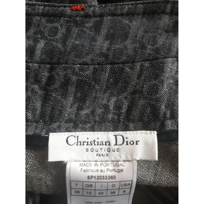 Pre-owned Dior Mini Skirt In Blue