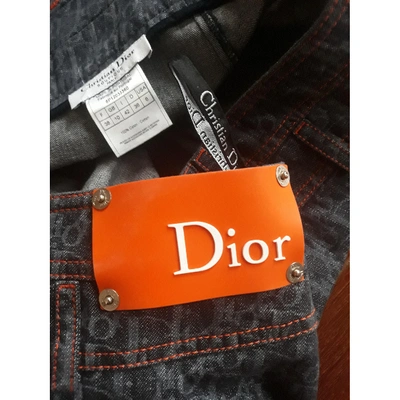 Pre-owned Dior Mini Skirt In Blue