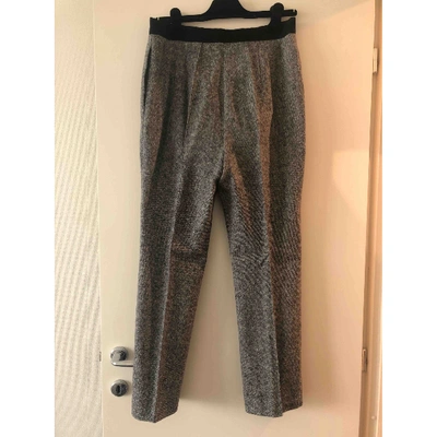 Pre-owned Lanvin Grey Wool Trousers
