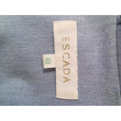 Pre-owned Escada Short Vest In Blue