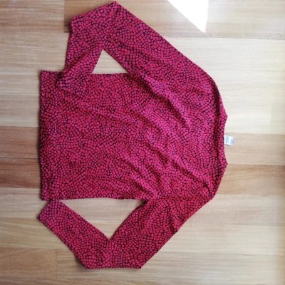 Pre-owned Diane Von Furstenberg Red Wool  Top