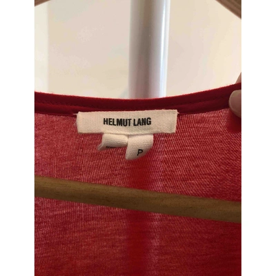 Pre-owned Helmut Lang Mid-length Dress In Red