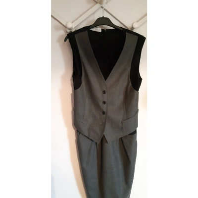 Pre-owned Viktor & Rolf Wool Mid-length Dress In Grey
