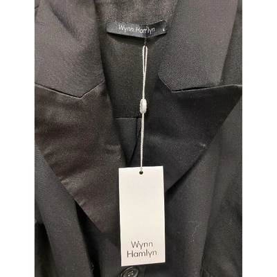 Pre-owned Wynn Hamlyn Wool Mini Dress In Black