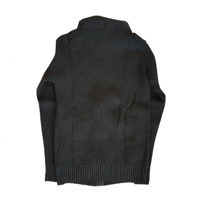 Pre-owned Stone Island Wool Cardigan In Black