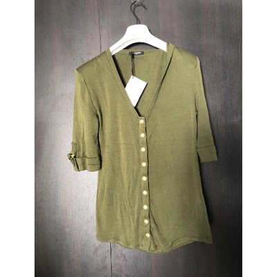 Pre-owned Balmain Waistcoat In Khaki