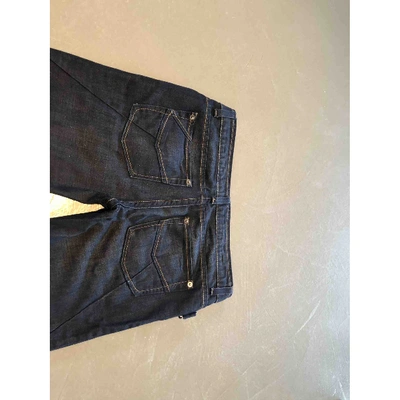 Pre-owned Zadig & Voltaire Fall Winter 2019 Straight Jeans In Navy