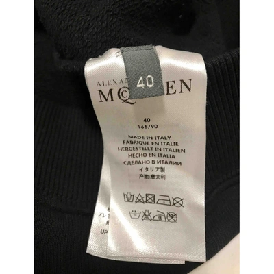 Pre-owned Alexander Mcqueen Black Cotton Knitwear