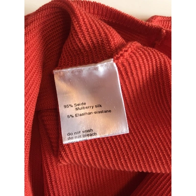 Pre-owned Akris Silk Knitwear In Orange