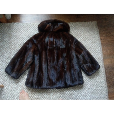 Pre-owned Harrods Brown Mink Coat