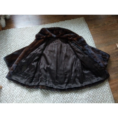 Pre-owned Harrods Brown Mink Coat