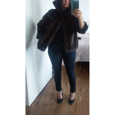 Pre-owned Harrods Brown Mink Coat