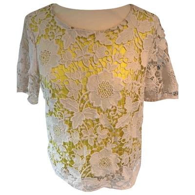 Pre-owned By Malene Birger Lace Top In White