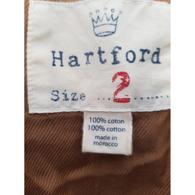 Pre-owned Hartford Camel Velvet Jacket