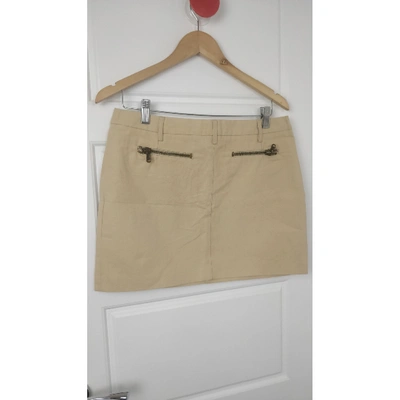 Pre-owned Paul & Joe Mini Skirt In Beige