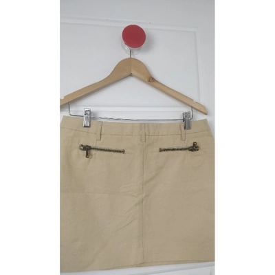 Pre-owned Paul & Joe Mini Skirt In Beige