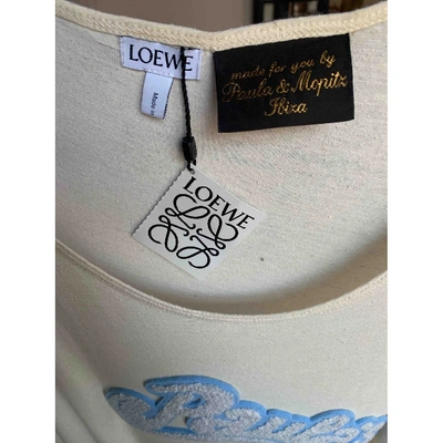 Pre-owned Loewe Beige Cotton Dress