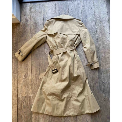 Pre-owned Balenciaga Beige Cotton Trench Coat