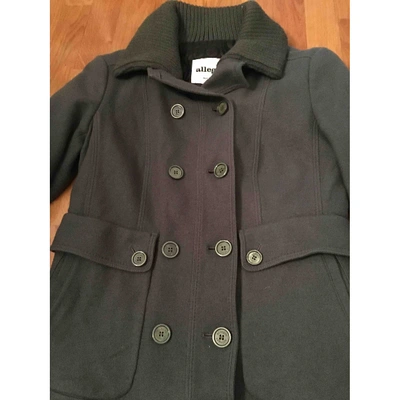 Pre-owned Allegri Wool Peacoat In Green