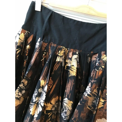 Pre-owned Jean Paul Gaultier Wool Mini Skirt In Metallic