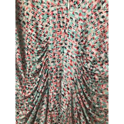 Pre-owned Saloni Silk Mid-length Dress In Multicolour