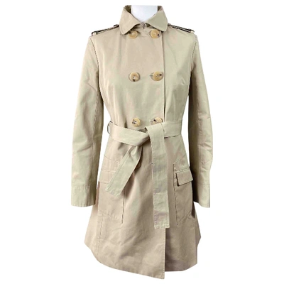 Pre-owned Dior Trench Coat In Beige