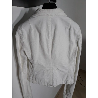 PATRIZIA PEPE Pre-owned Glitter Short Waistcoat In White