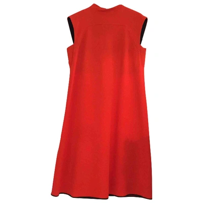 Pre-owned Aquilano Rimondi Wool Mid-length Dress In Orange