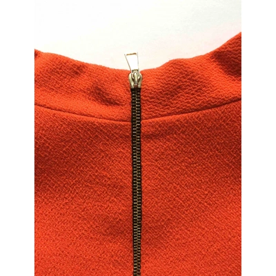 Pre-owned Aquilano Rimondi Wool Mid-length Dress In Orange