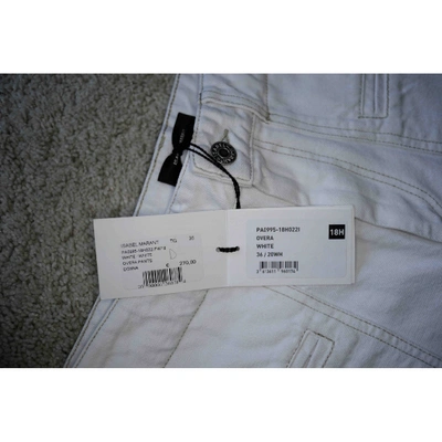 Pre-owned Isabel Marant White Cotton Jeans