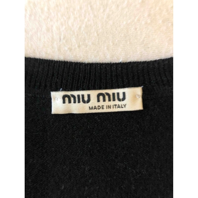 Pre-owned Miu Miu Black Wool Knitwear