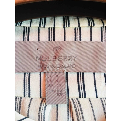 Pre-owned Mulberry Silk Tunic In White