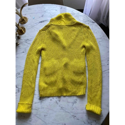 Pre-owned Theory Yellow Cotton Knitwear