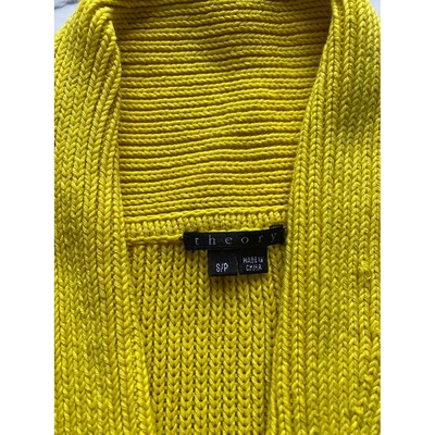 Pre-owned Theory Yellow Cotton Knitwear