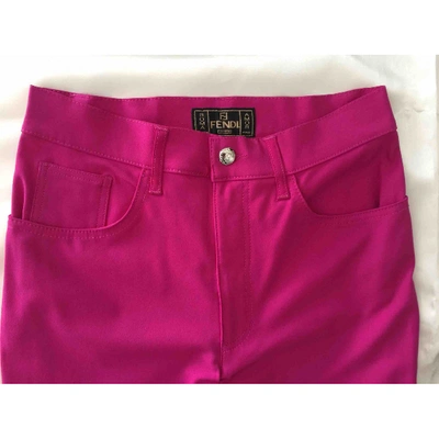 Pre-owned Fendi Trousers In Other