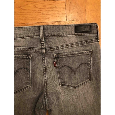 Pre-owned Levi's Slim Jeans In Grey