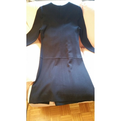 Pre-owned Pierre Cardin Wool Mid-length Dress In Black