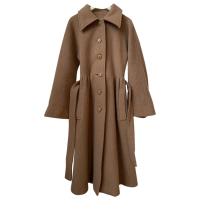 Pre-owned Max Mara Camel Wool Coat