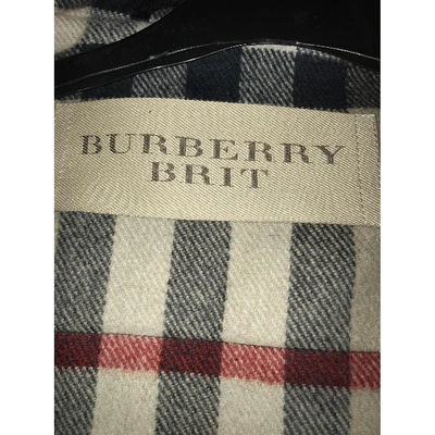 Pre-owned Burberry Black Wool Coat