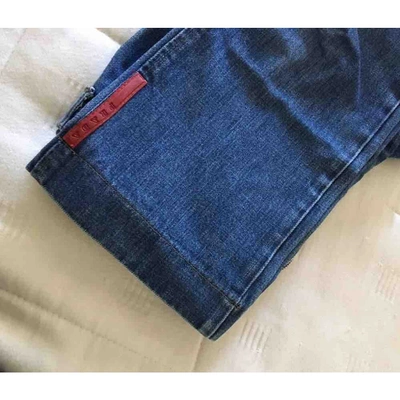 Pre-owned Prada Blue Denim - Jeans Jeans