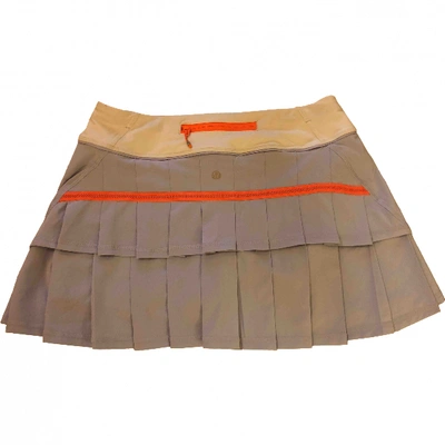 Pre-owned Lululemon Mini Skirt In Multicolour