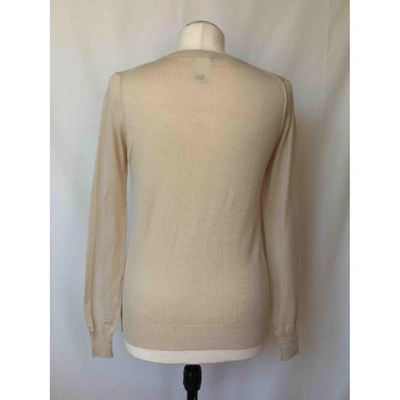 Pre-owned Chloé Cashmere Cardigan In Beige