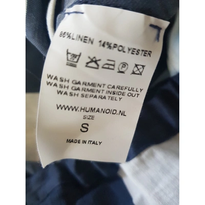 Pre-owned Humanoid Multicolour Linen Trousers
